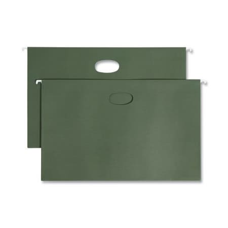 Smead Smead, HANGING POCKETS WITH FULL-HEIGHT GUSSET, LEGAL SIZE, STANDARD GREEN, 25PK 64318